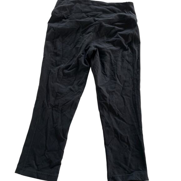 Nike Leggings Womens Medium Dri Fit Black Crop Activewear‎ Stretch - Picture 2 of 7